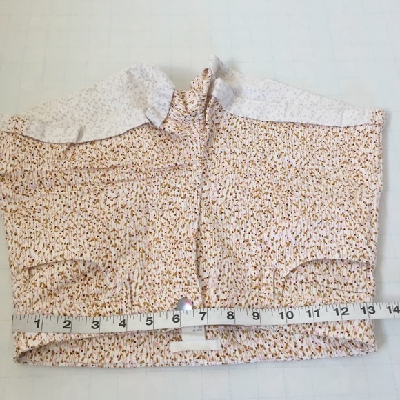 H&M Mid Rise cotton twill stretch Printed Short - Picture 6 of 14